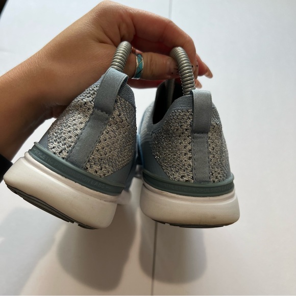 APL Techloom Bliss Sneaker Mesh Knit Light Blue Slip On Womens Sz 6.5 Eur 36.5 - Picture 5 of 15